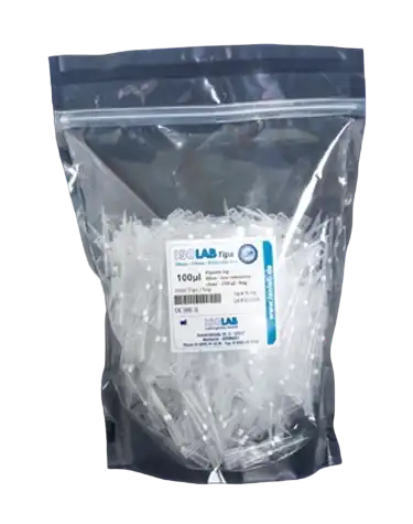 Pipette Tips, P.P, Clear, Autoclavable, 10 μl, W/O Filter, for Research, Non-sterile, 1000 pcs/bag