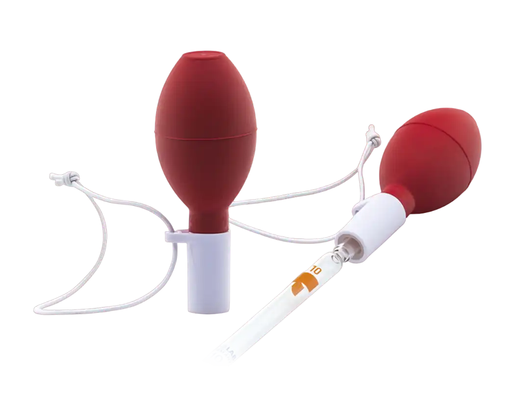 Pipette Filler, Natural Rubber, Single Channel, for Glass Pipettes, with P.P Pipetting Slot, Red, Maximum 15 ml Volume