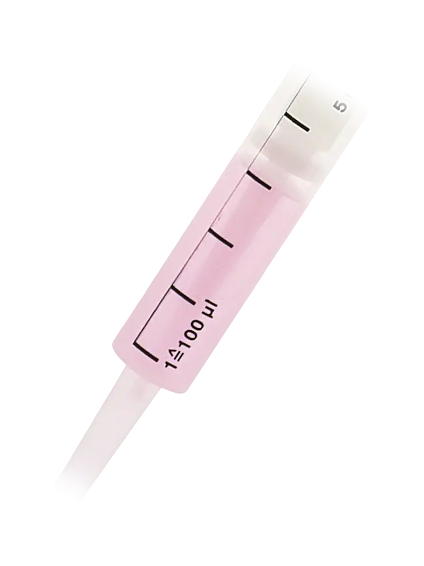 Repetitive Pipette Tips, P.P Cylinder and HDPE Piston, Non-autoclavable, Non-sterile, 0,5 ml Volume, 10 pcs/pack