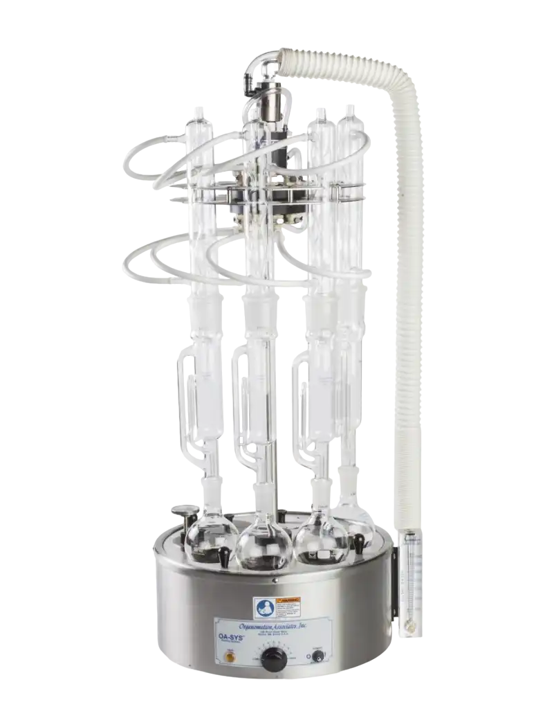 Solvent Extraction (Solid-Liquid Soxhlet) Unit, ROT-X-TRACT-S Series, with Water Bath (30-100°C and 900 W), Analog Control, 8 Sample Positions