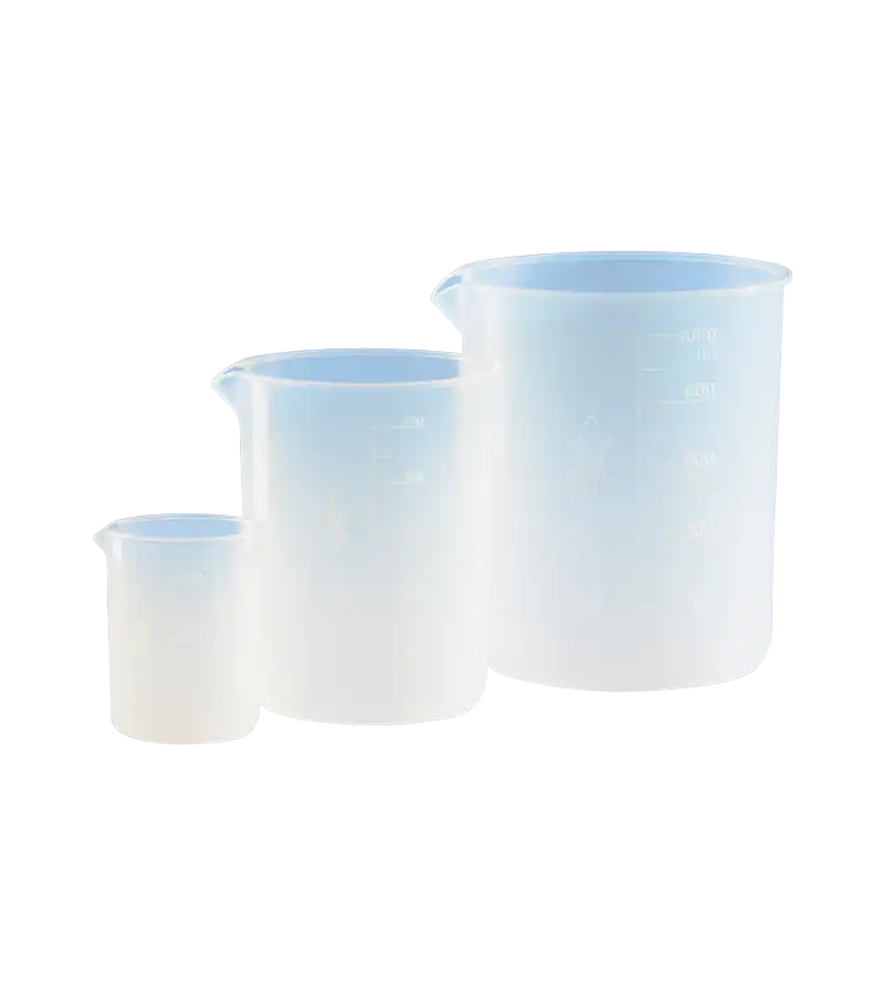 Beher, PFA, Kabartma Skala, 106 mm Çap, 141 mm Yükseklik, Kimyasal ve Termal Dayanım (-200°C ... +260°C), 100 ml Artış, 1000 ml Hacim