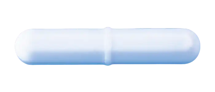 Magnetic Stirring Bar, PTFE Coated ALNICO Magnet, Octagonal and Cylindrical Form with Ring, Autoclavable, 38 x 10 mm Dimensions