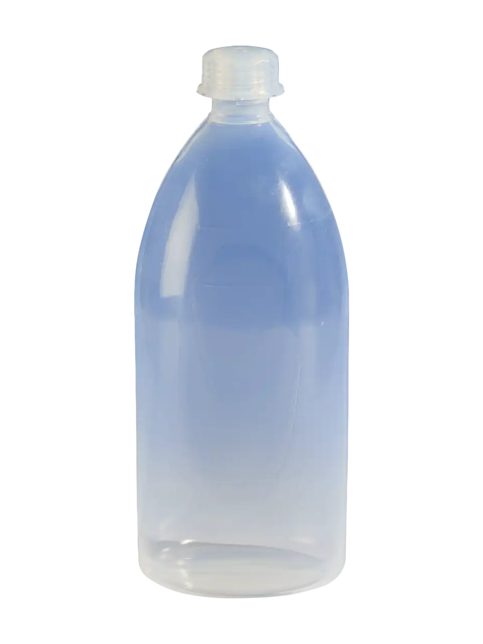 Bottle, PFA, Clear, Screw PFA Cap, S 28 Neck, Round Body, Autoclavable, W/O Scale, Non-sterile, 61 mm Bottom Diameter, 160 mm Height, 250 ml Volume