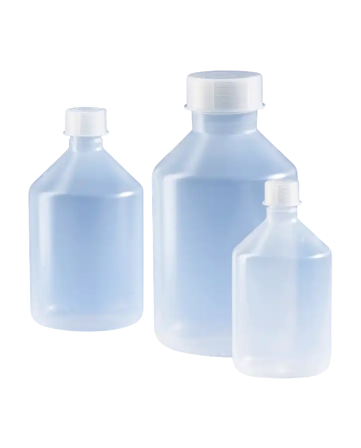 Bottle, P.P, for Simplex²/Genius² Dispensers, Clear, Screw Cap, GL 32 Neck, 202 mm Height, 108 mm Diameter, 1000 ml Volume